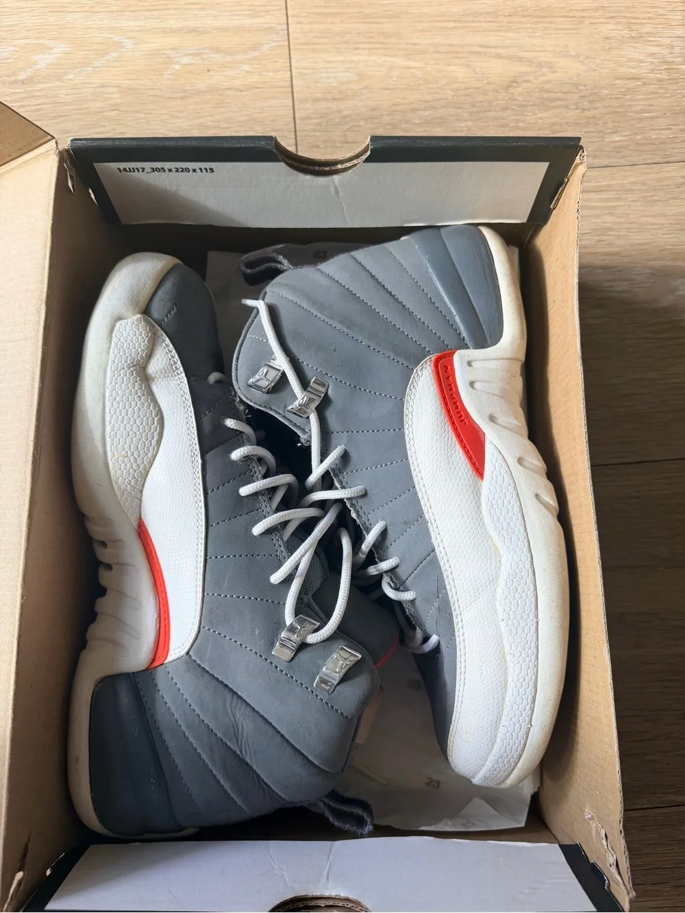 Authentic Air Jordan 12 Retro “Cool Grey” from the 2012 release 👟